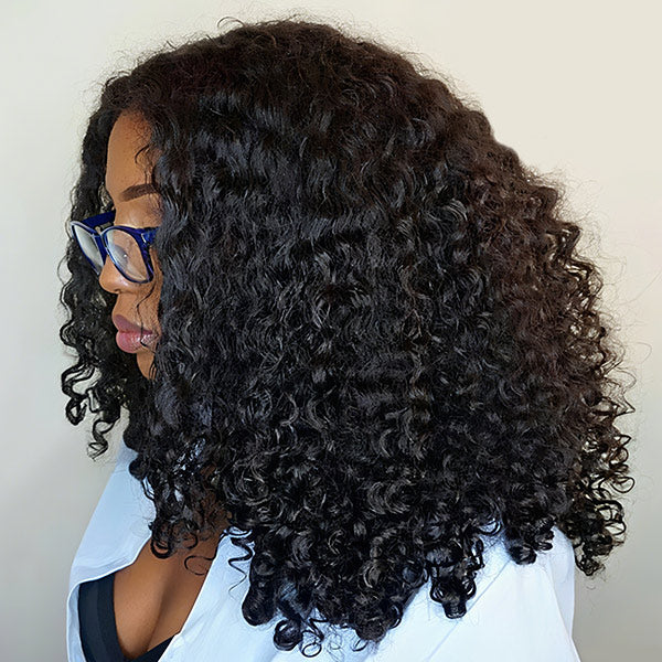 Burmese Curly Glueless Wig Bleached Knots 13x4 13x6 HD Lace Front Wear Go Wig With Flexible Fit Drawstring